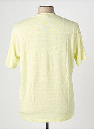 Tricou țesătură melanj mâneci scurte verde WOOL & CO bărbat