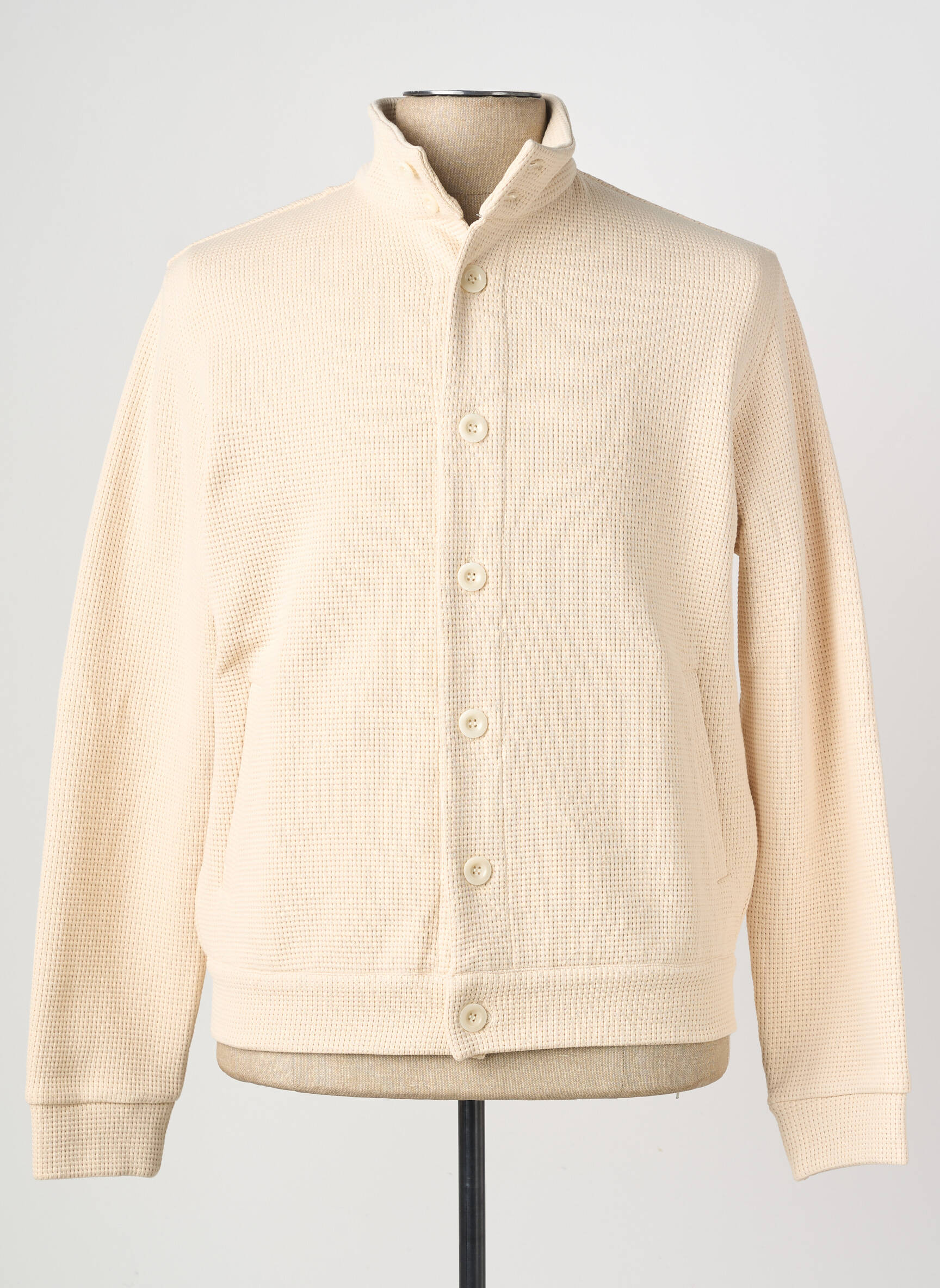 Jachete casual strânsă pe partea de jos bej WOOL & CO bărbat
