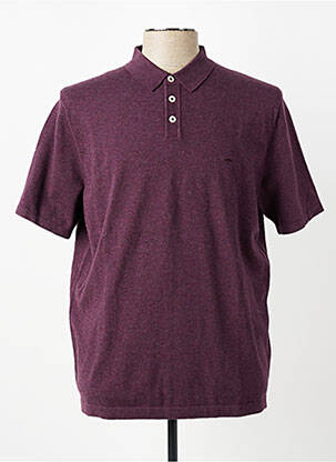 Pulover guler polo mâneci scurte violet FYNCH-HATTON bărbat