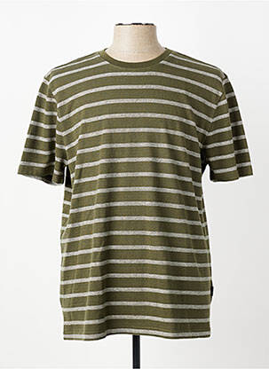 Tricou croială cambrată mâneci scurte verde FYNCH-HATTON bărbat