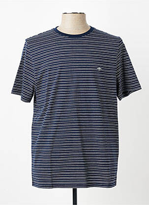 Tricou broderie mâneci scurte albastru FYNCH-HATTON bărbat