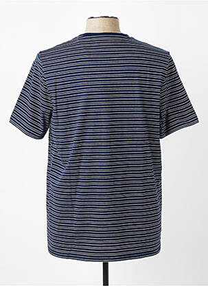 Tricou broderie mâneci scurte albastru FYNCH-HATTON bărbat