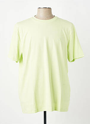 Tricou broderie mâneci scurte verde deschis FYNCH-HATTON bărbat