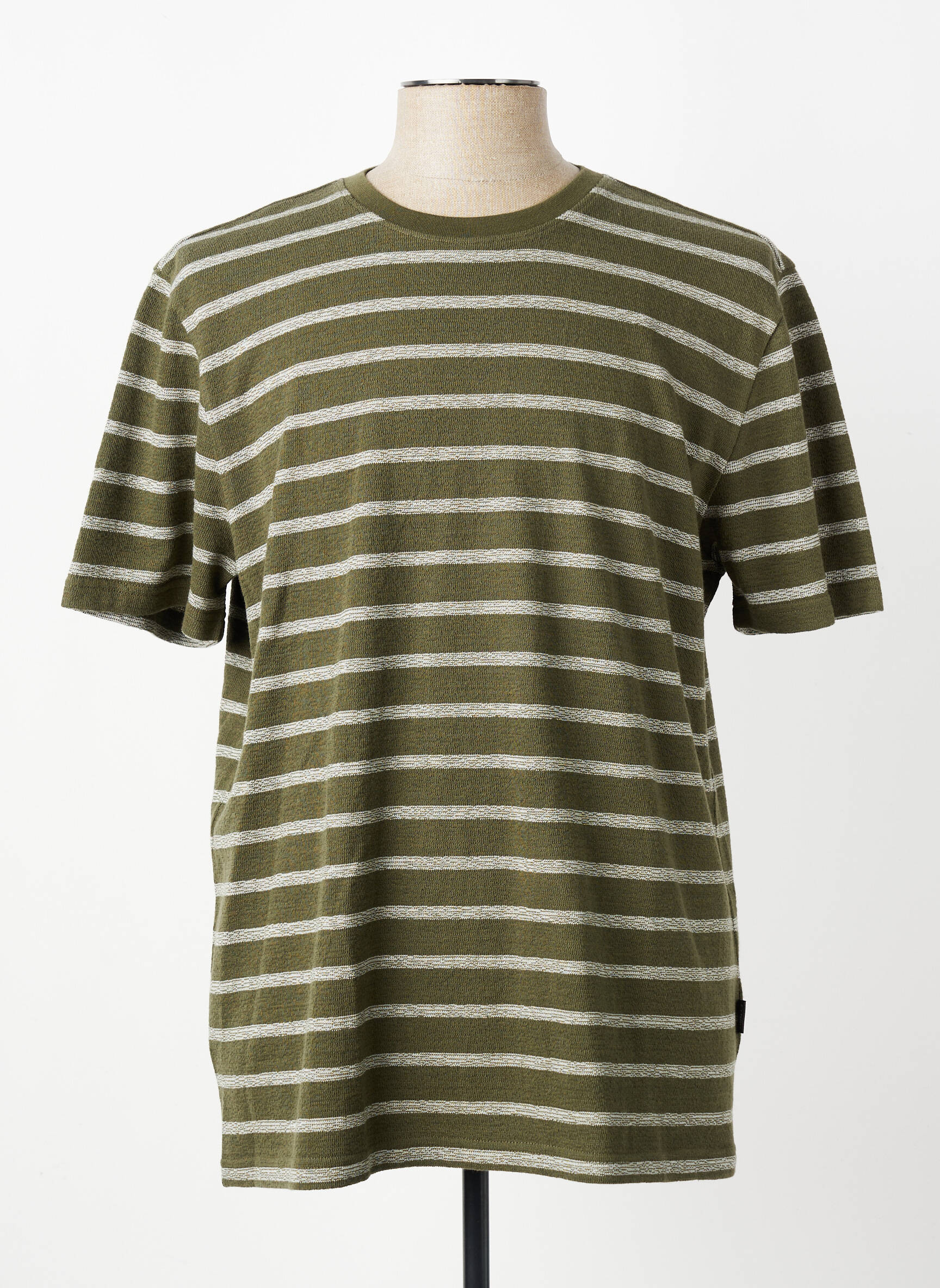 Tricou croială cambrată mâneci scurte verde FYNCH-HATTON bărbat