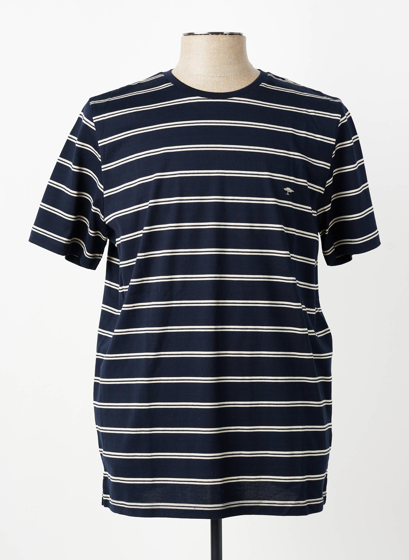 Tricou croială cambrată mâneci scurte albastru FYNCH-HATTON bărbat