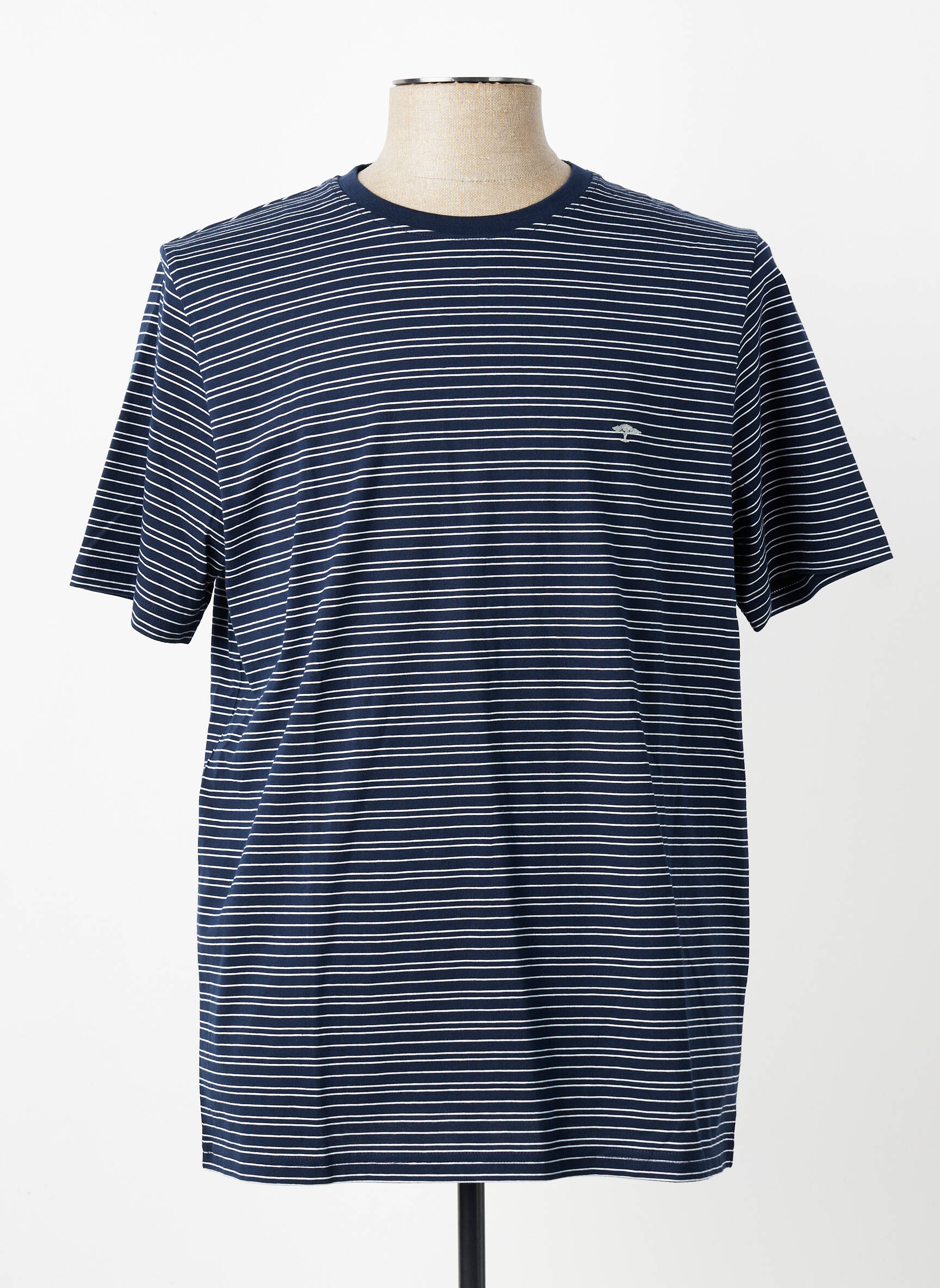 Tricou broderie mâneci scurte albastru FYNCH-HATTON bărbat