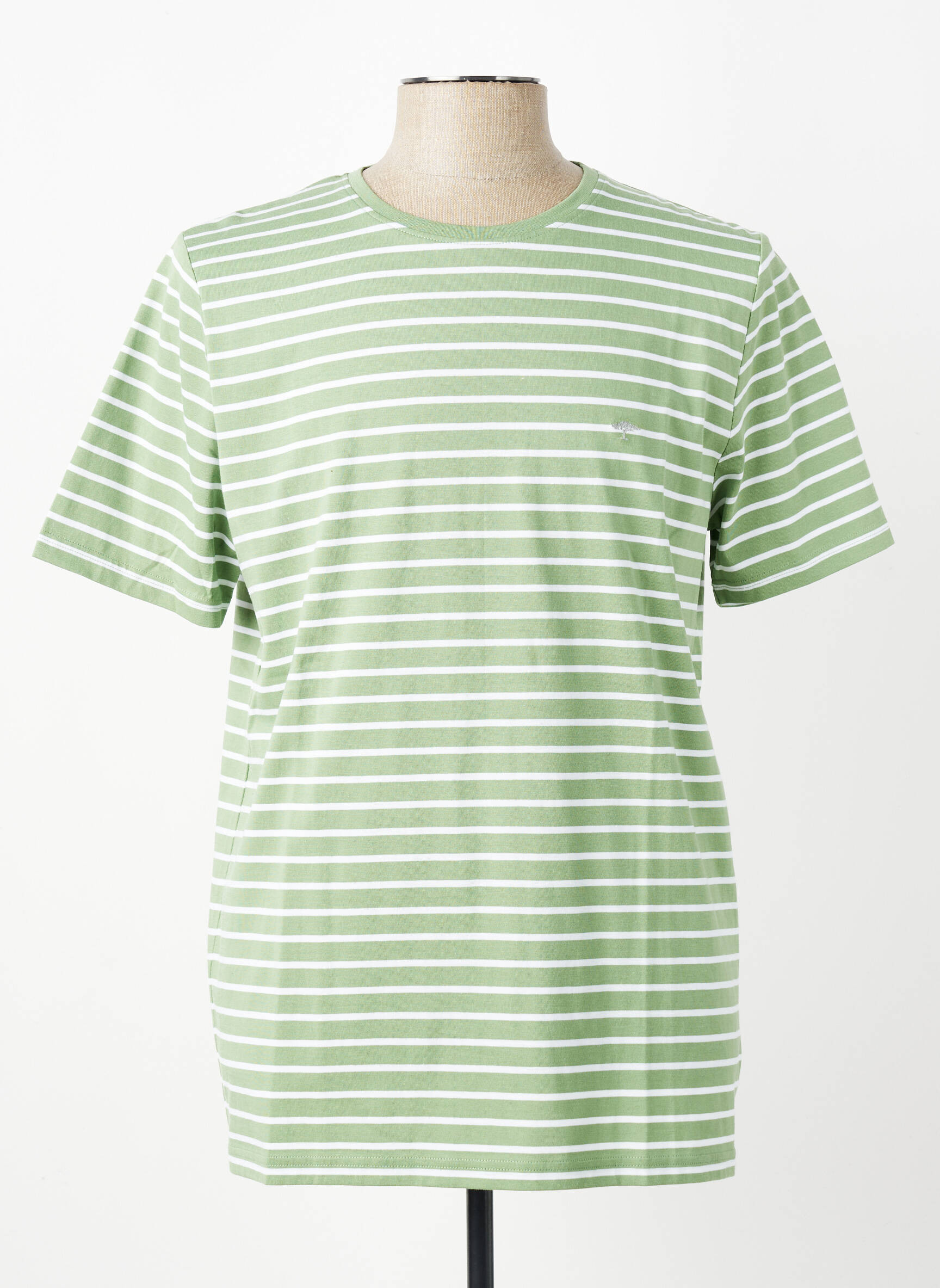 Tricou croială cambrată mâneci scurte verde FYNCH-HATTON bărbat