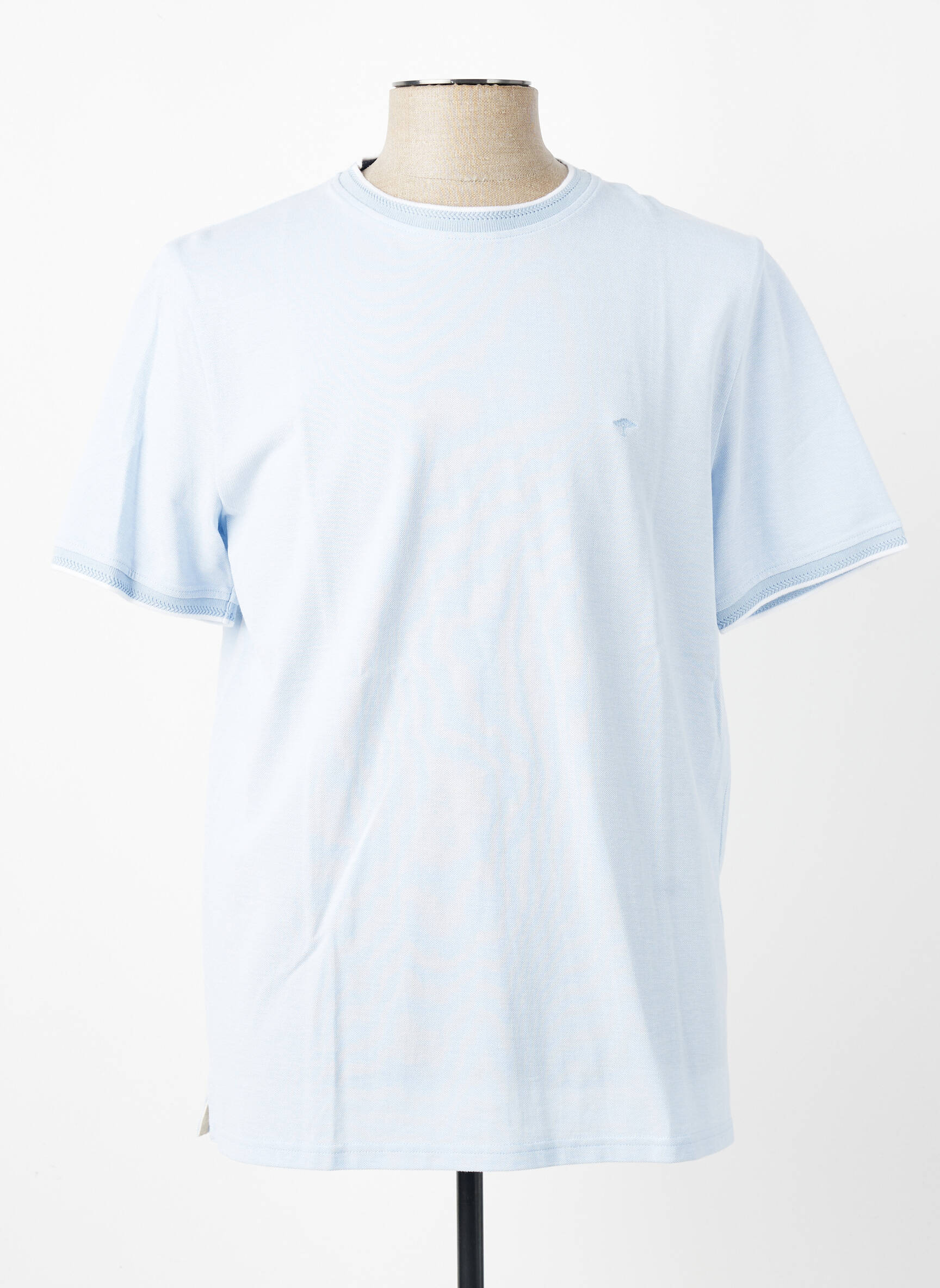 Tricou broderie mâneci scurte albastru FYNCH-HATTON bărbat