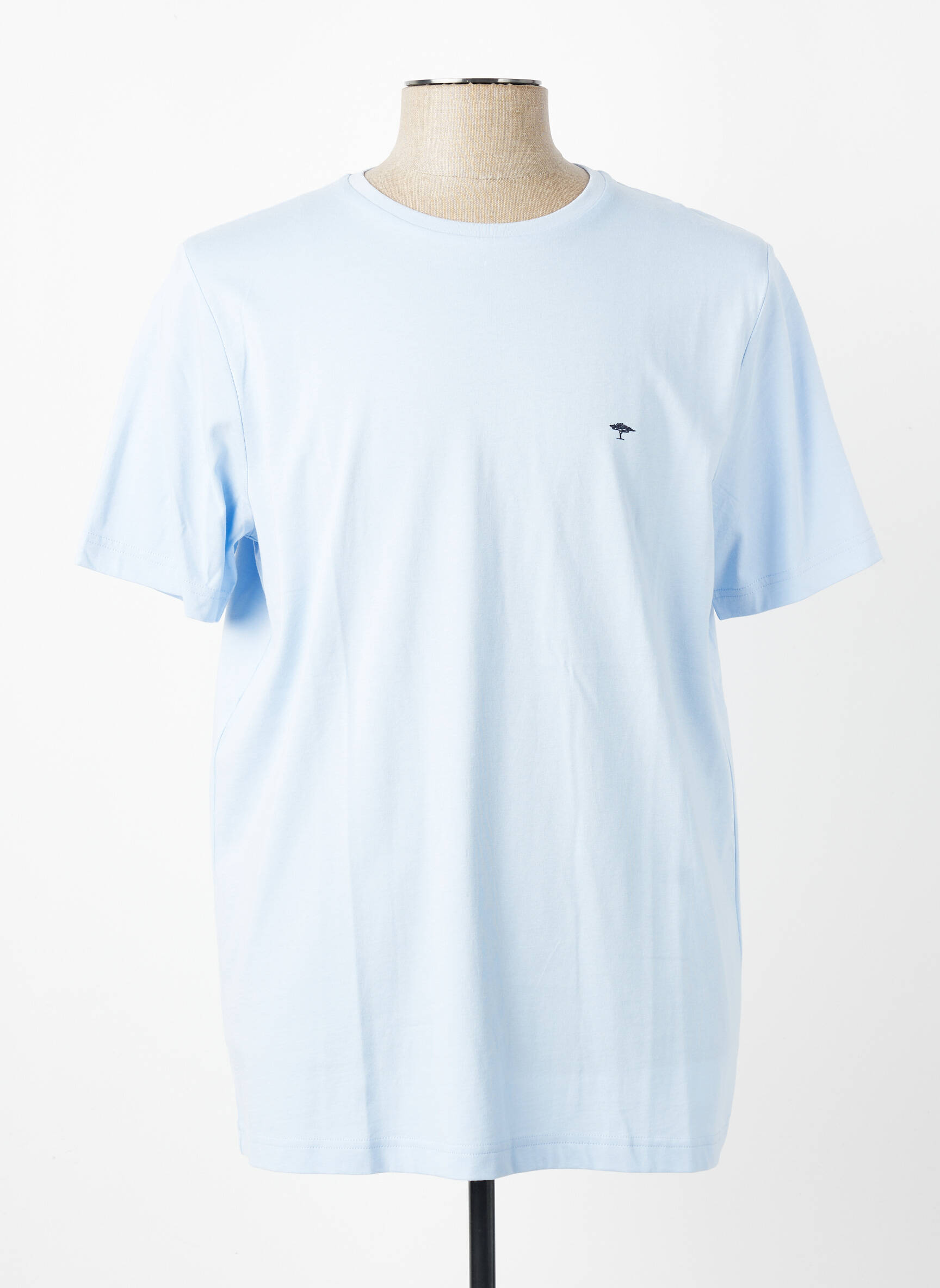 Tricou broderie mâneci scurte albastru FYNCH-HATTON bărbat