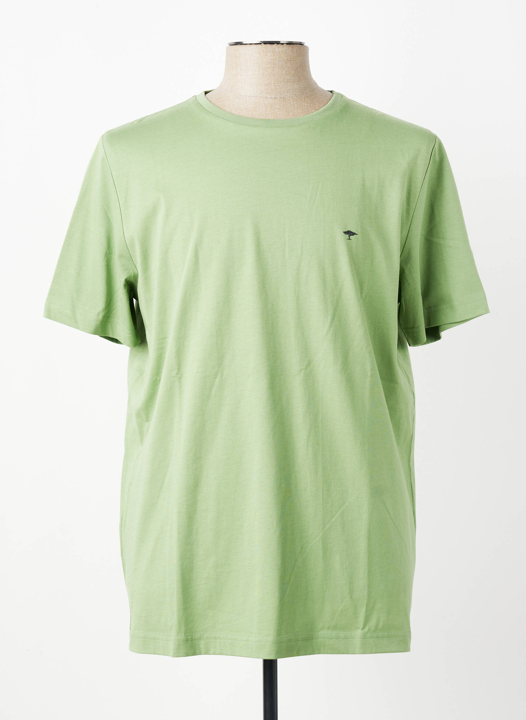 Tricou broderie mâneci scurte verde FYNCH-HATTON bărbat
