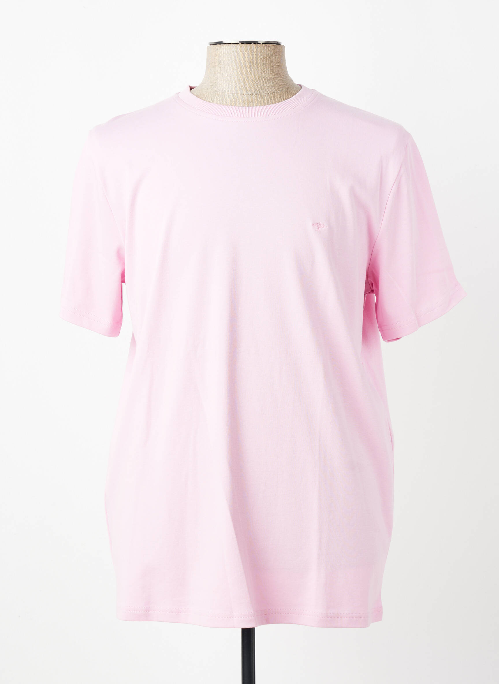 Tricou broderie mâneci scurte roz FYNCH-HATTON bărbat