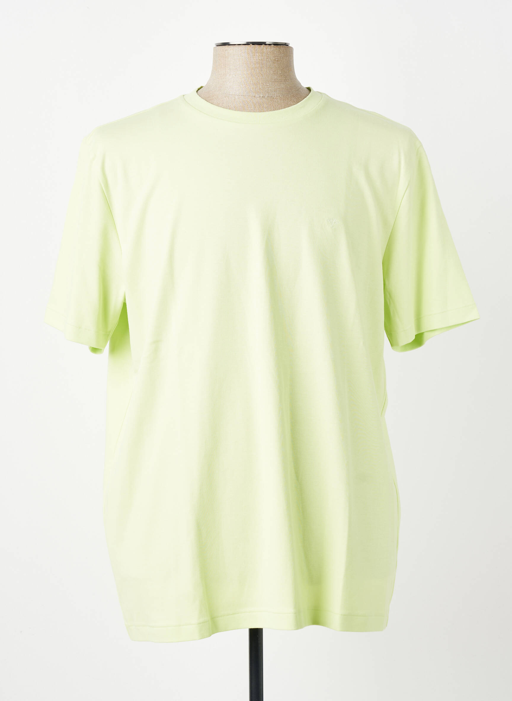 Tricou broderie mâneci scurte verde deschis FYNCH-HATTON bărbat