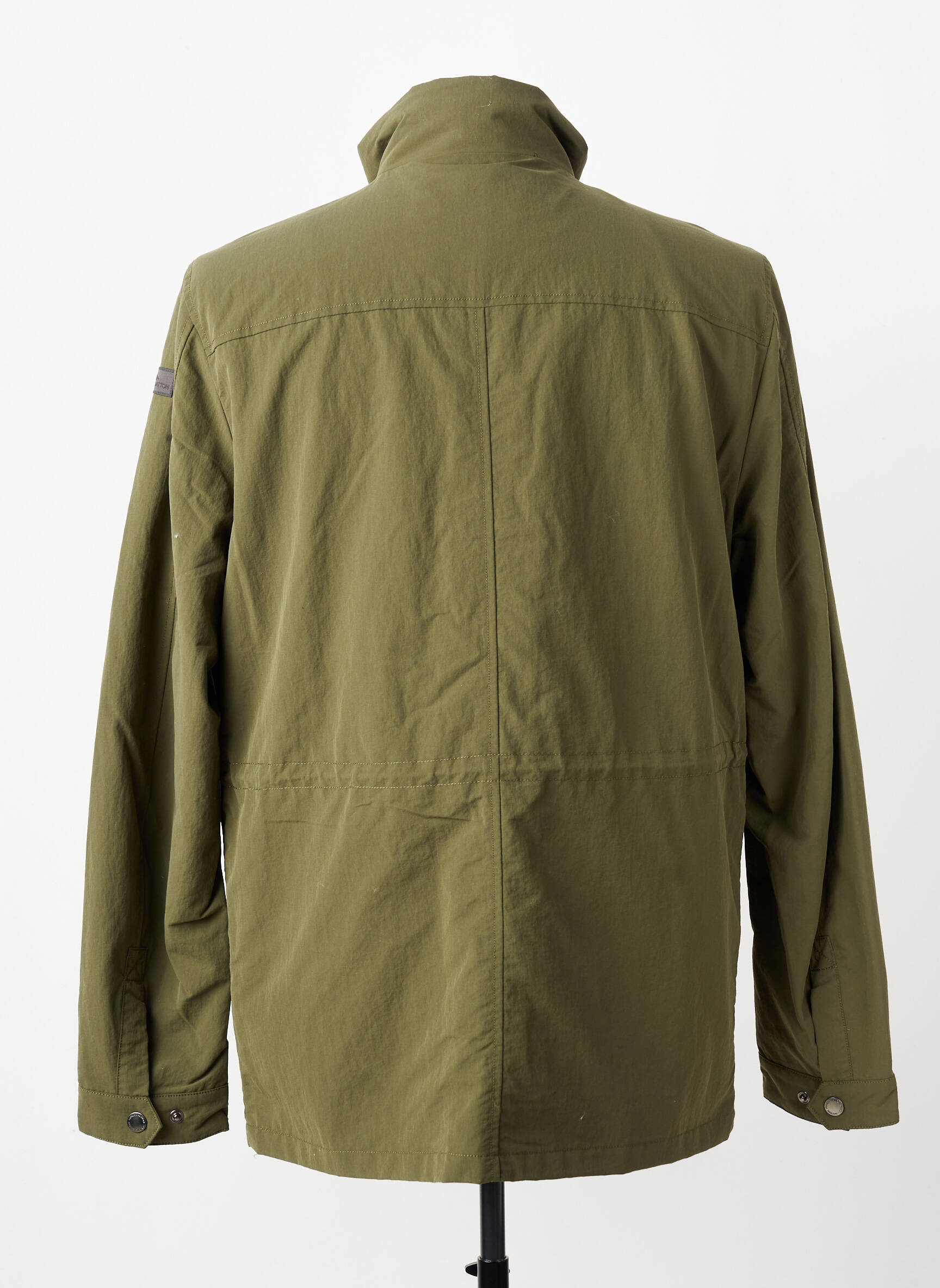Parka finisaj interior căptușeală satinată fără glugă verde FYNCH-HATTON bărbat