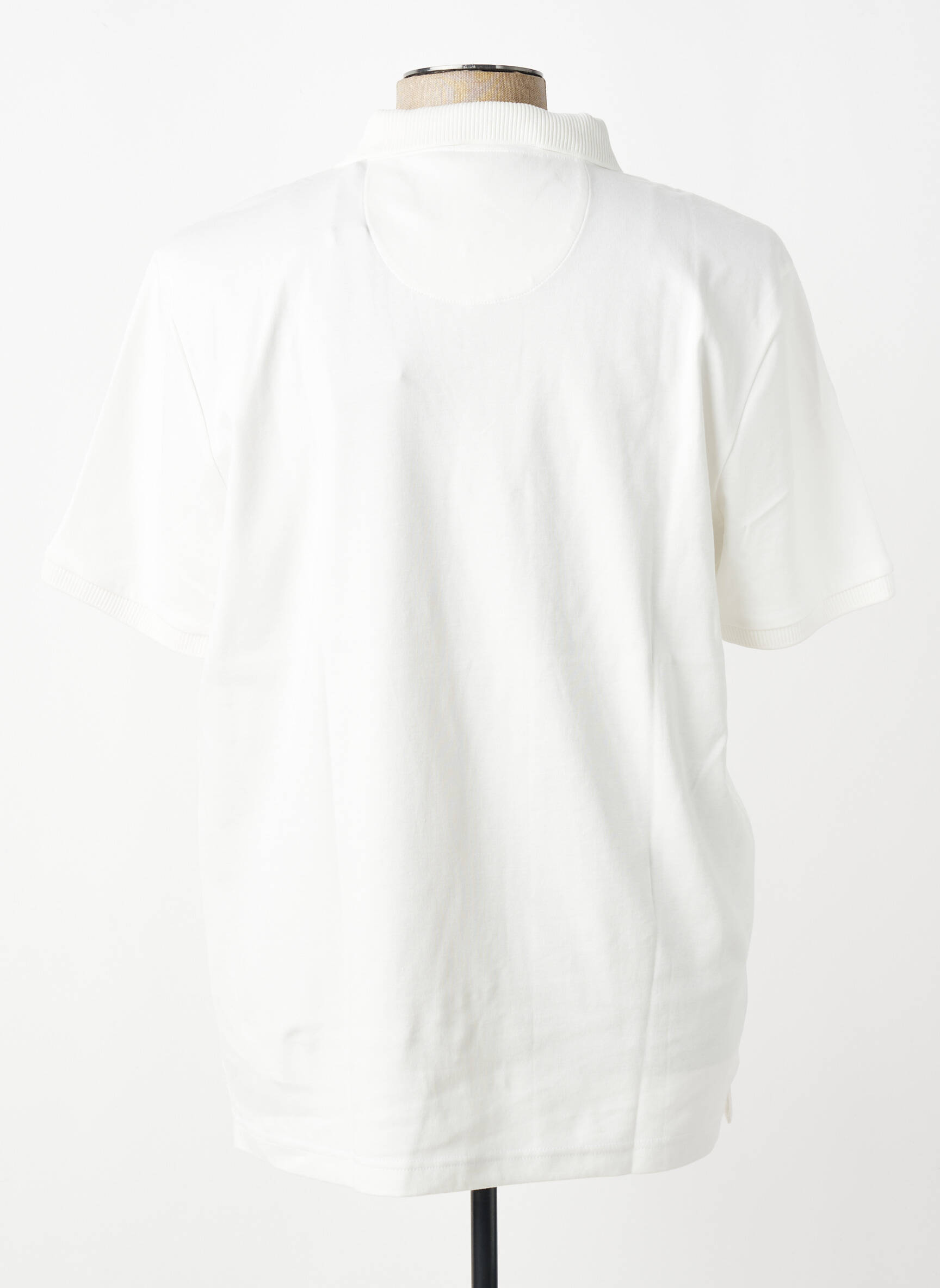 Tricou broderie mâneci scurte alb FYNCH-HATTON bărbat