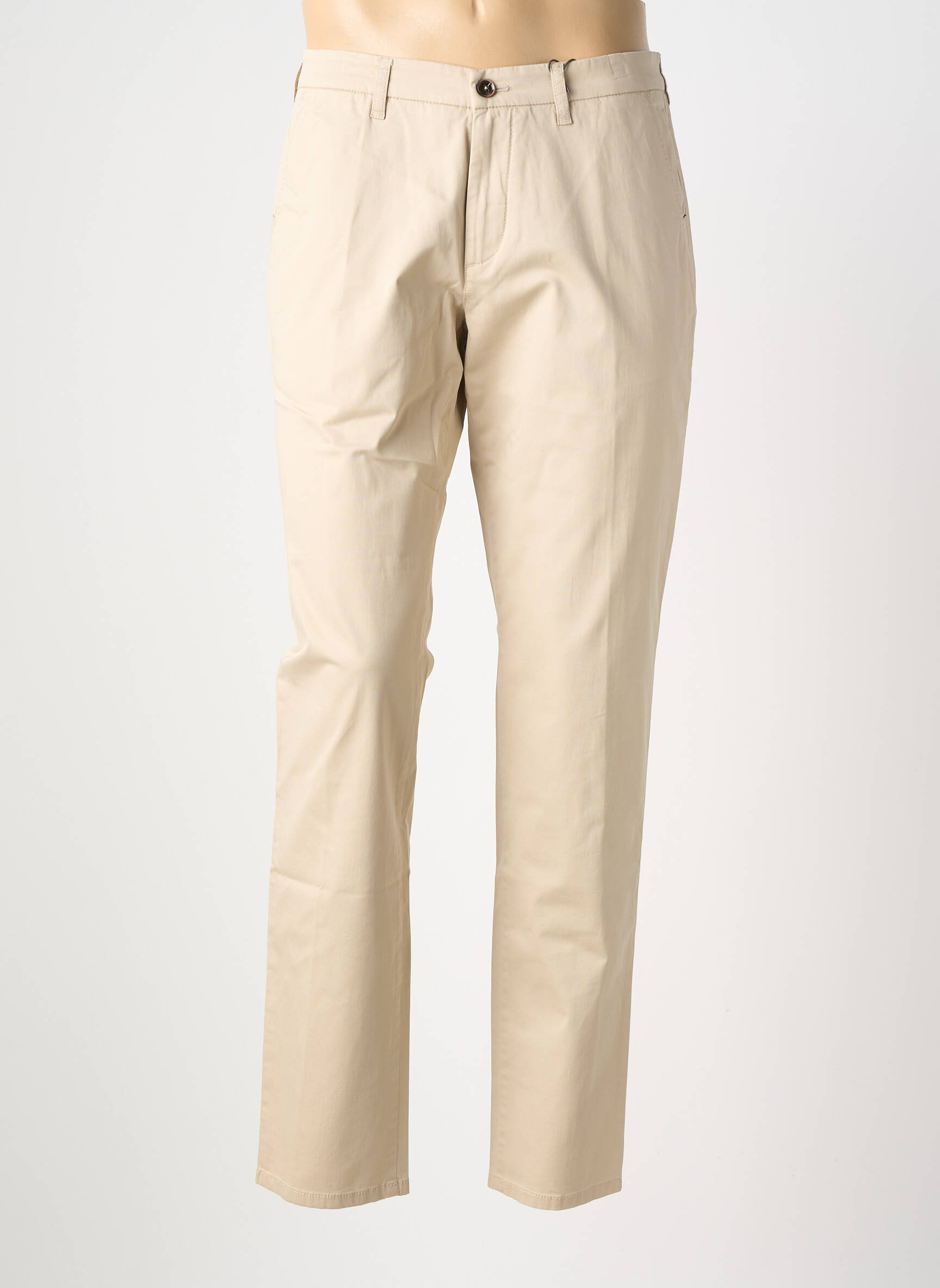 Pantalon chino țesătură poplin mărime normală bej FYNCH-HATTON bărbat