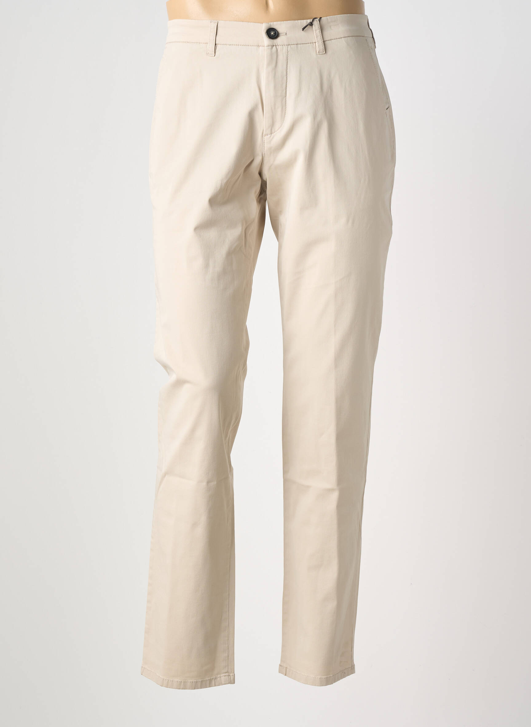 Pantalon chino țesătură poplin mărime normală bej FYNCH-HATTON bărbat