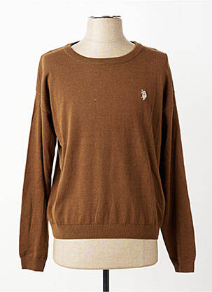 Pulover elasticitate mâneci lungi maro U.S. POLO ASSN femeie