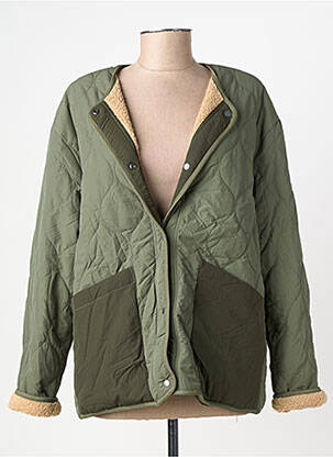 Geacă matlasată mâneci lungi fără glugă verde CAMEL ACTIVE femeie