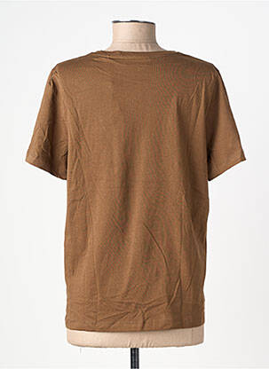 Tricou elasticitate mâneci scurte maro U.S. POLO ASSN femeie