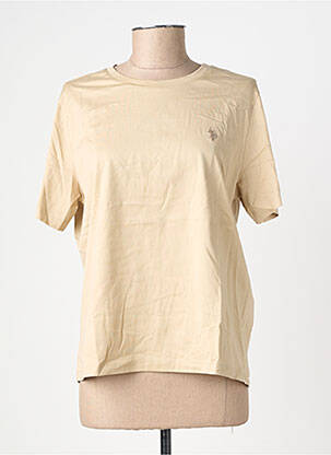Tricou elasticitate mâneci scurte bej U.S. POLO ASSN femeie