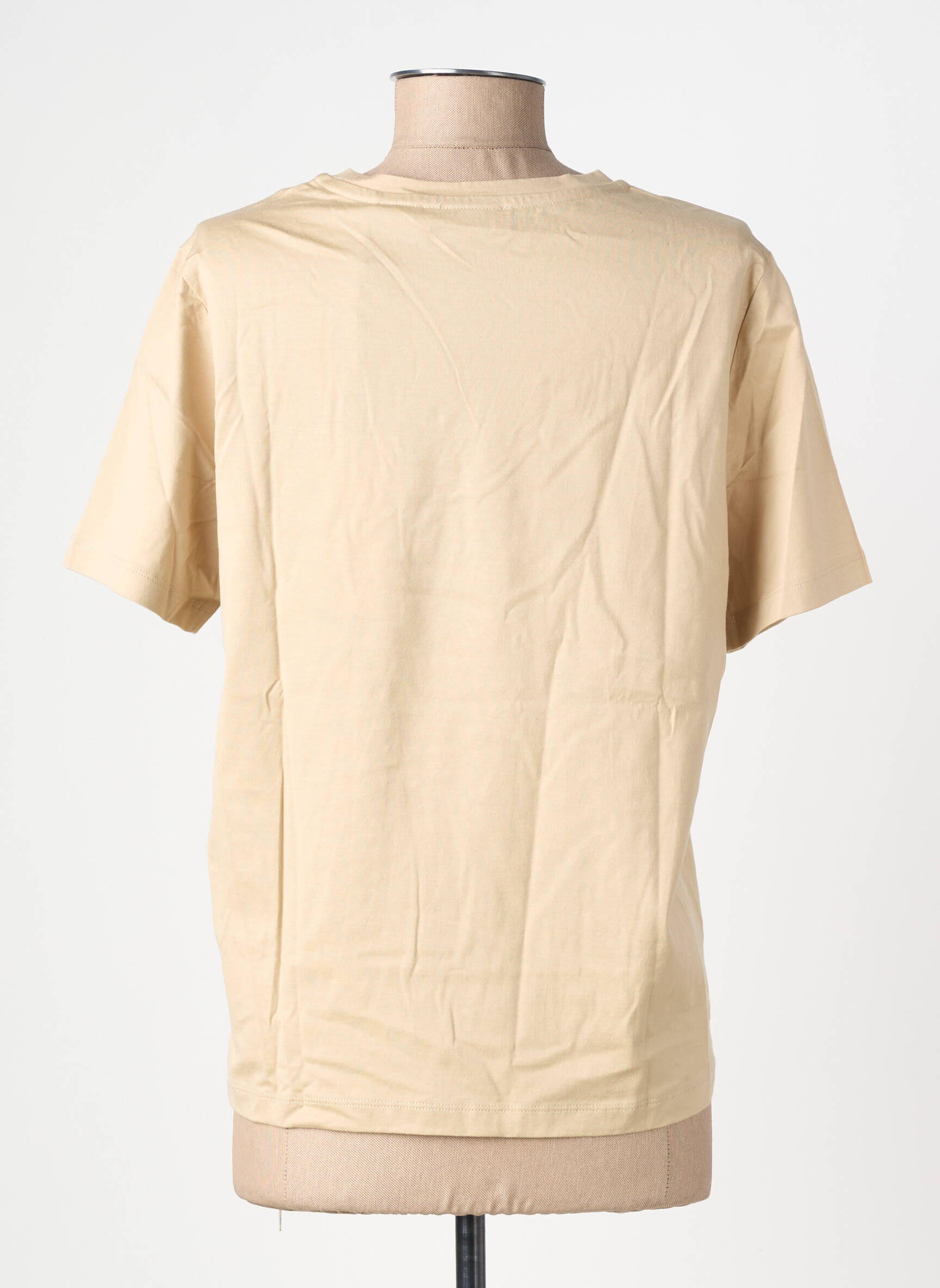 Tricou elasticitate mâneci scurte bej U.S. POLO ASSN femeie