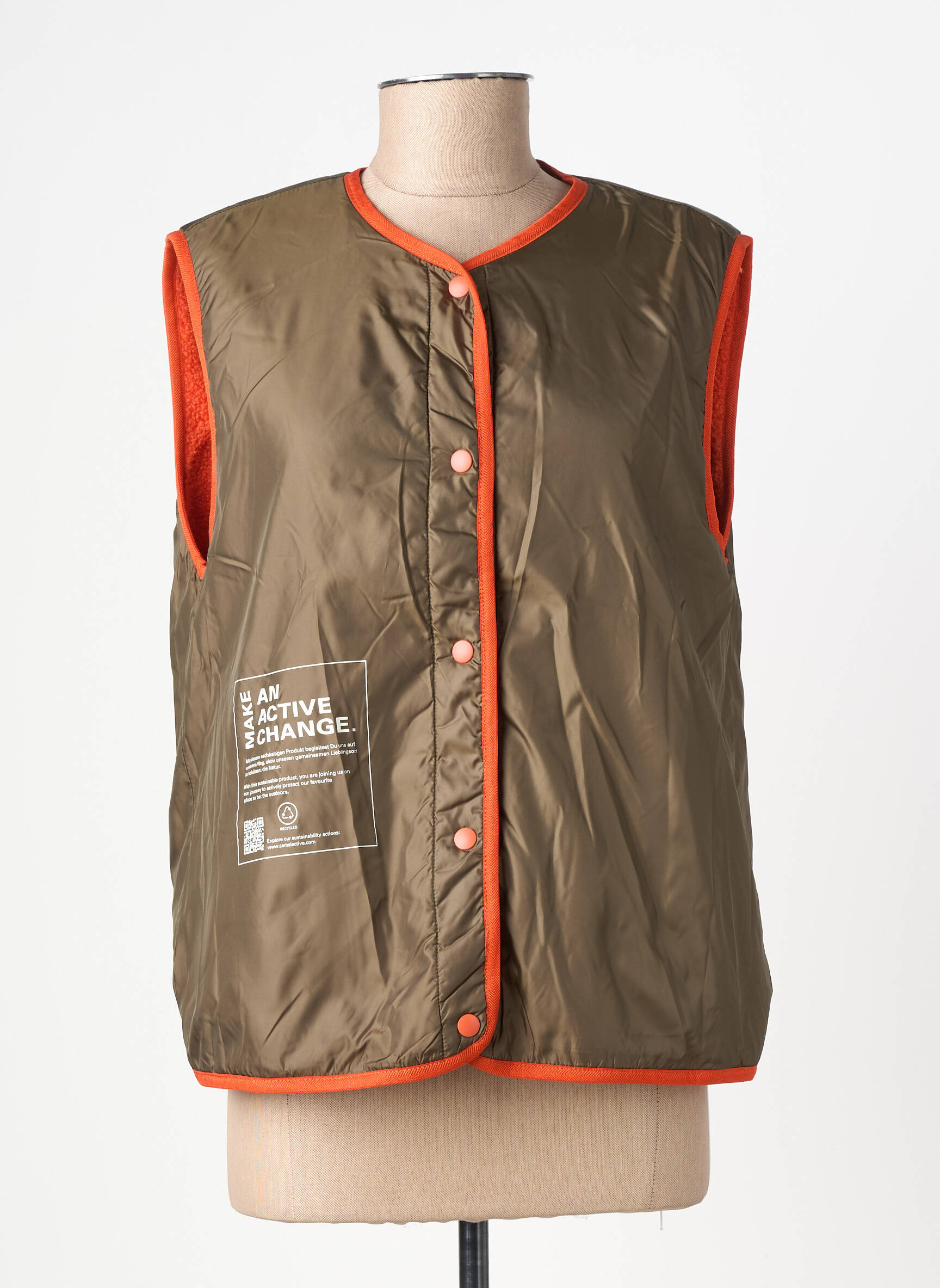 Jachete casual guler rotund portocalie CAMEL ACTIVE femeie