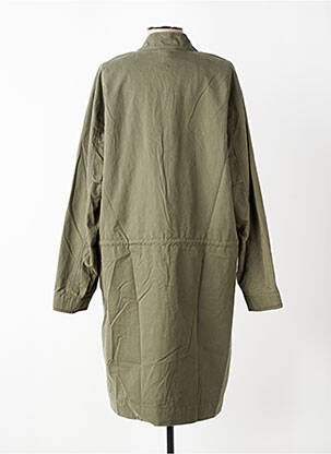 Trench țesătură poplin fără glugă verde CAMEL ACTIVE femeie