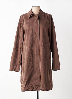 Trench țesătură poplin fără glugă maro CAMEL ACTIVE femeie