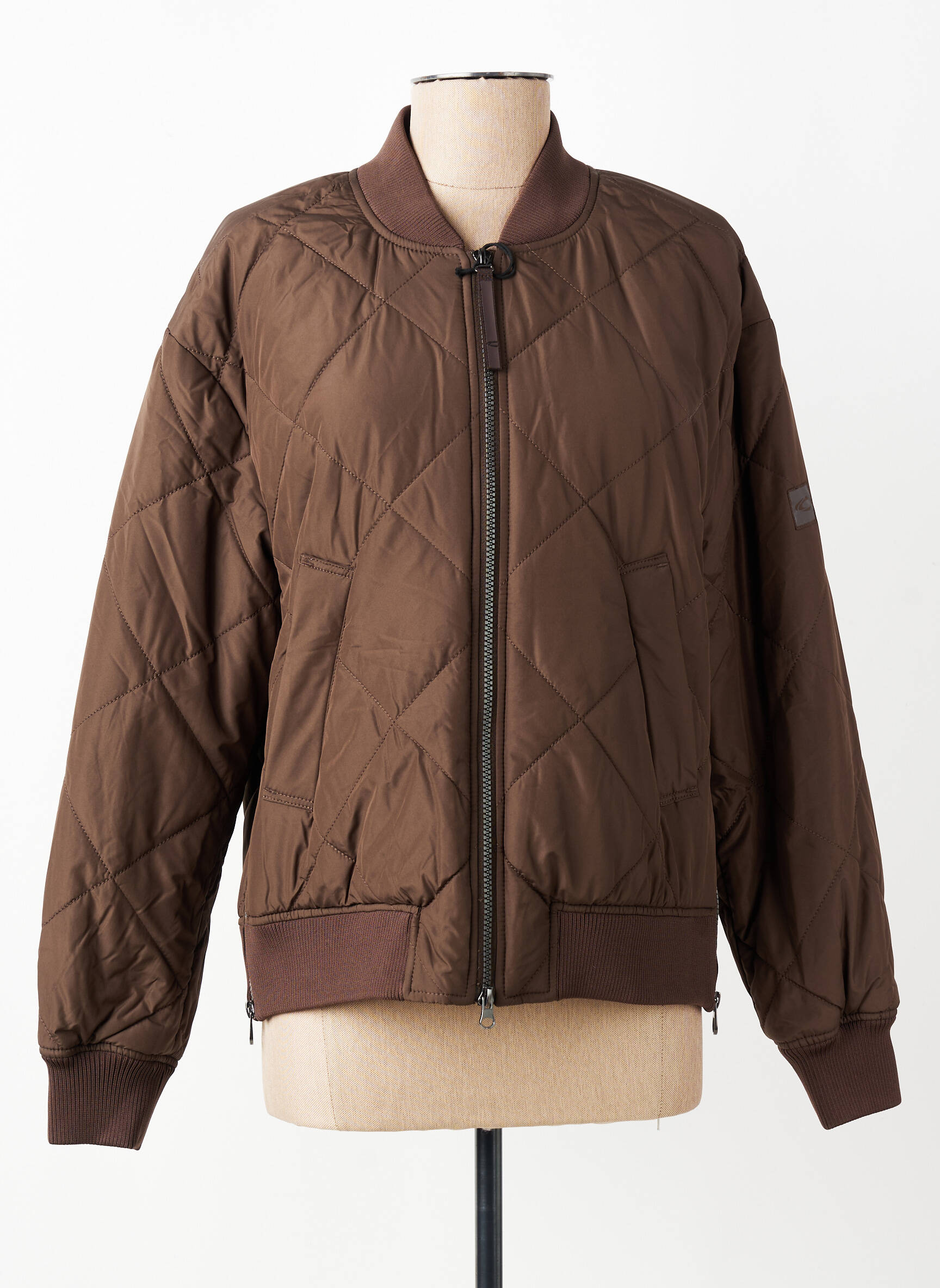 Geacă matlasată buzunare fără glugă verde CAMEL ACTIVE femeie