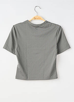 Tricou croială dreaptă mâneci scurte gri H&M femeie