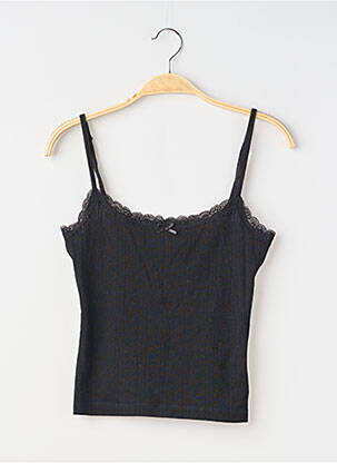 Top/caraco țesătură jersey negru UNDIZ femeie