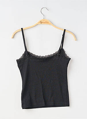 Top/caraco țesătură jersey negru UNDIZ femeie