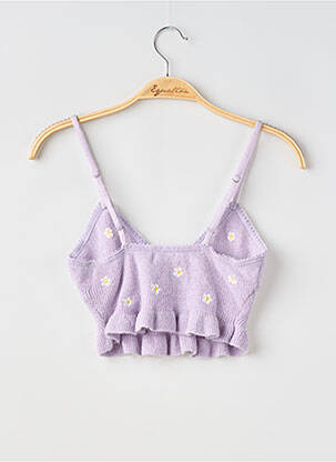 Top elasticitate bretele subțiri violet FOR LOVE & LEMONS femeie