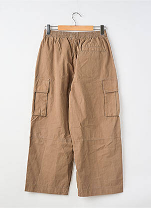 Pantalon cargo țesătură poplin mărime normală maro ELEMENT femeie