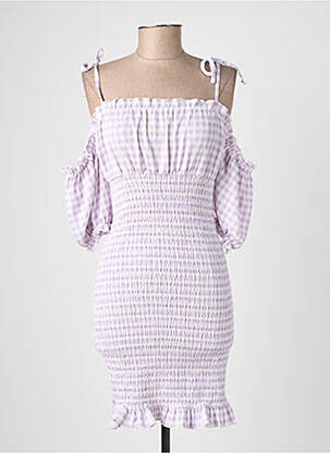Rochie scurtă mâneci 3/4 mâneci 3/4 violet RIVER ISLAND femeie