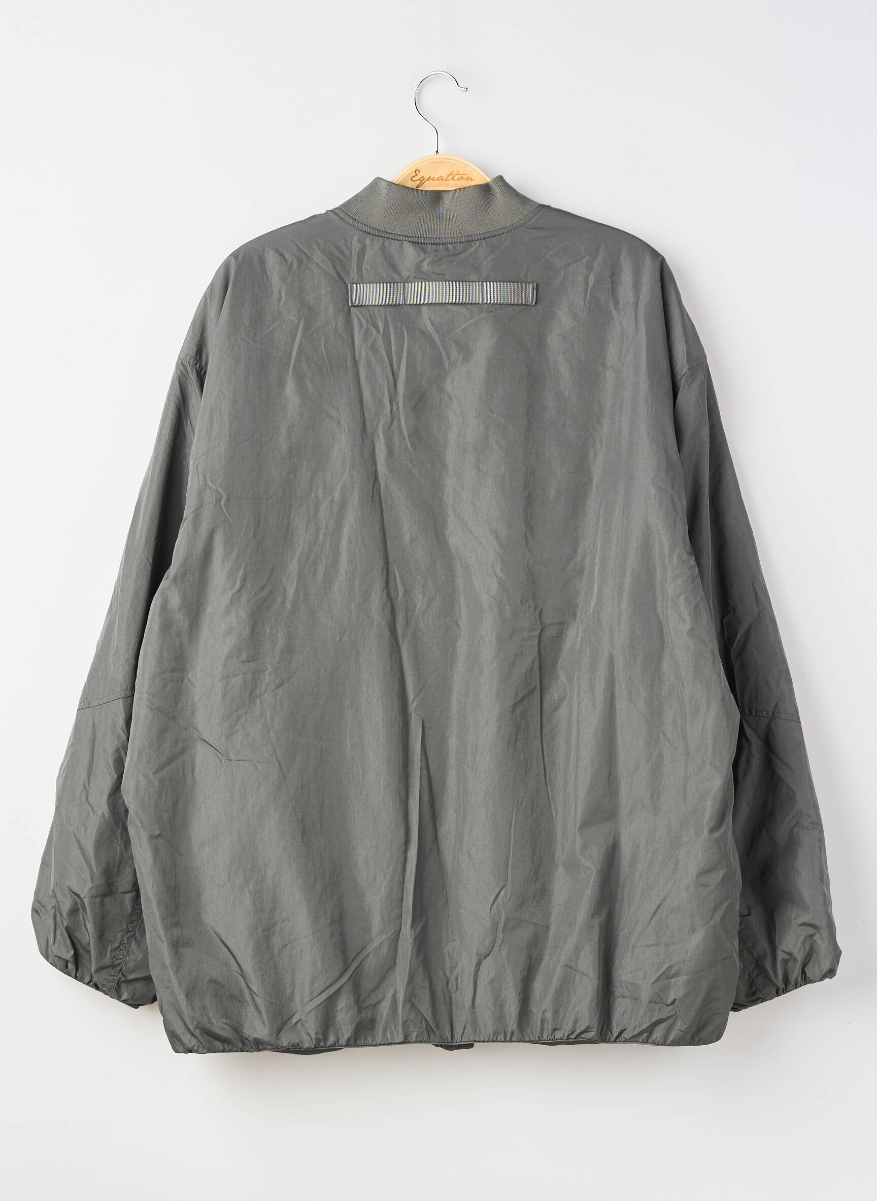 Geacă matlasată mâneci lungi fără glugă verde H&M femeie