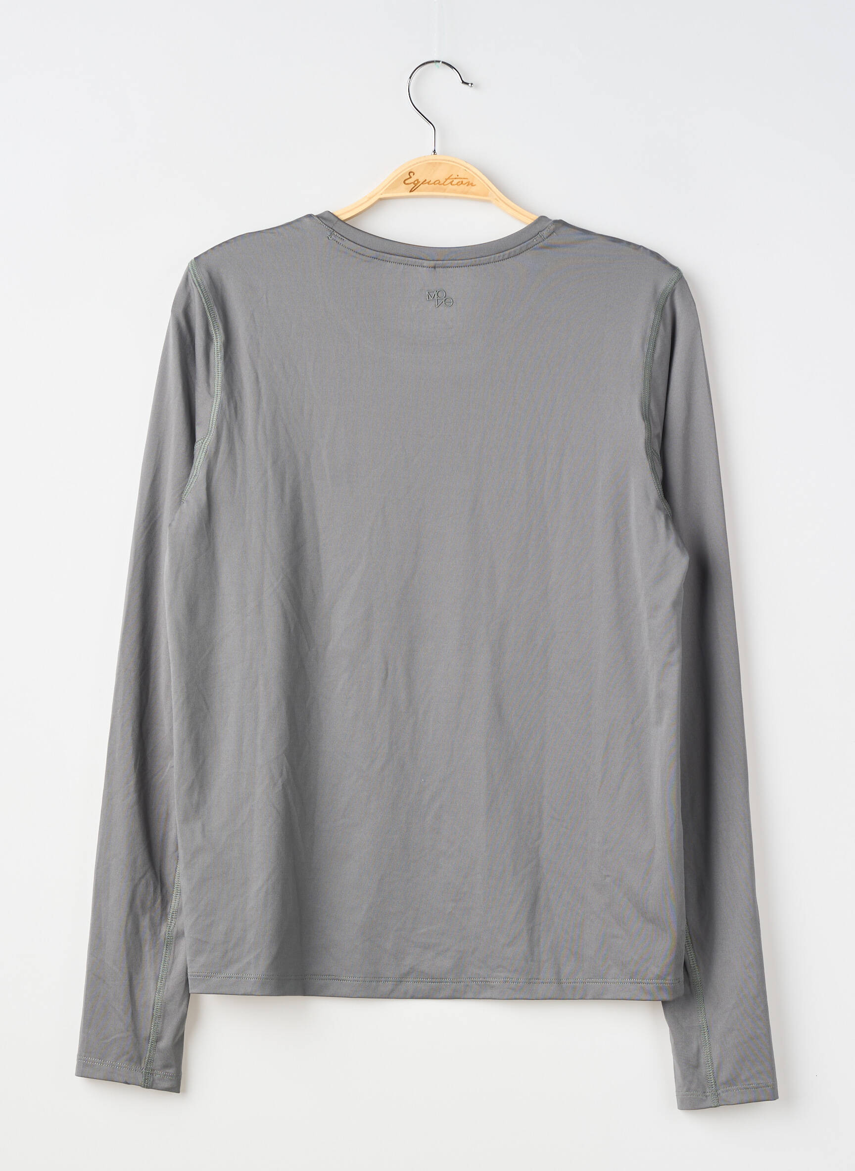 Tricou mâneci lungi mâneci lungi gri H&M femeie