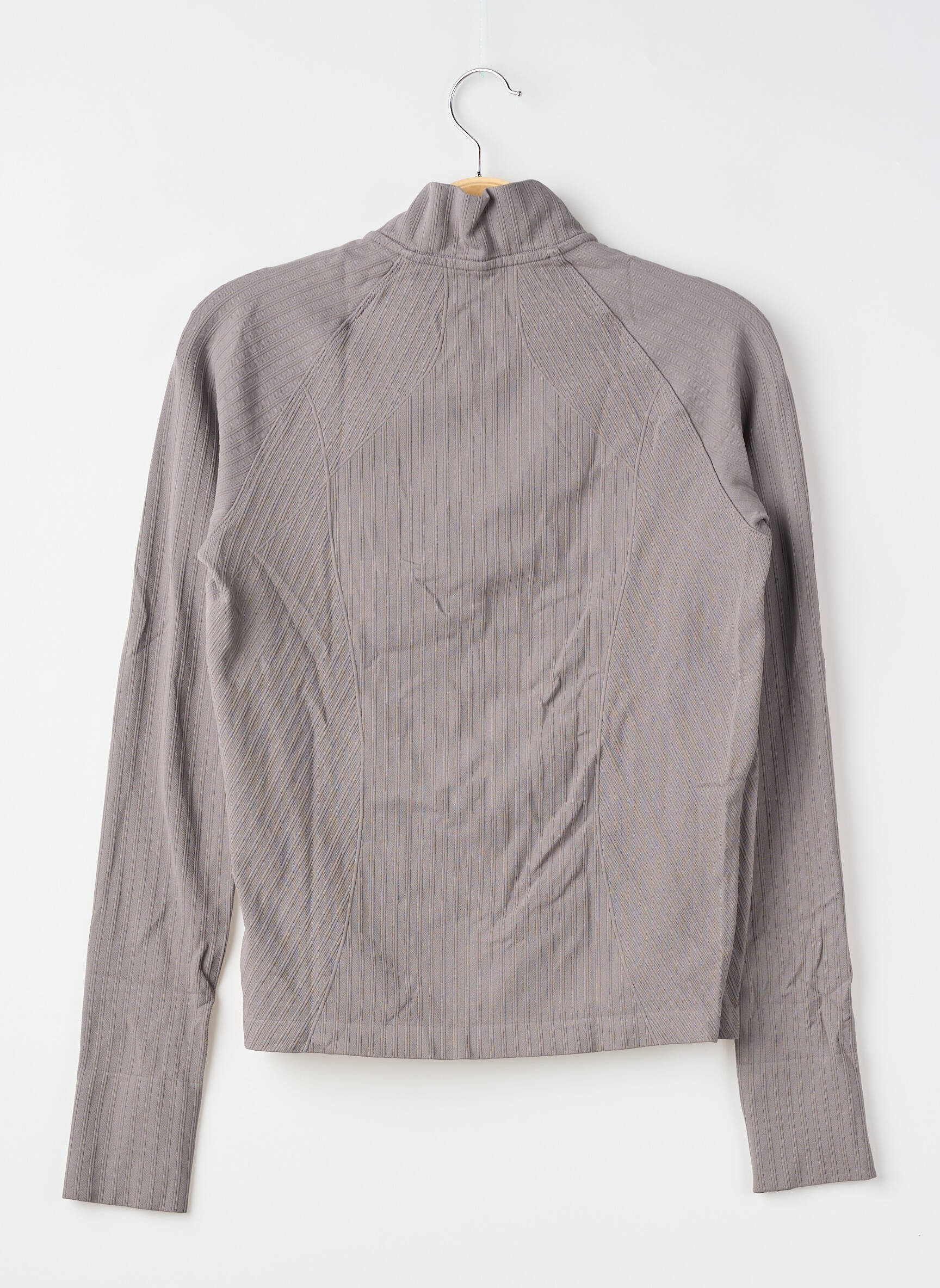 Tricou mâneci lungi mâneci lungi gri H&M femeie