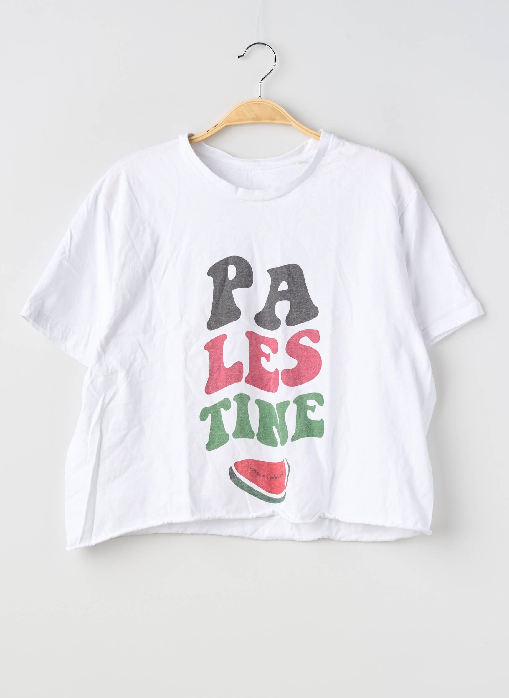 Tricou imprimeu fantezie mâneci scurte alb SANS MARQUE femeie