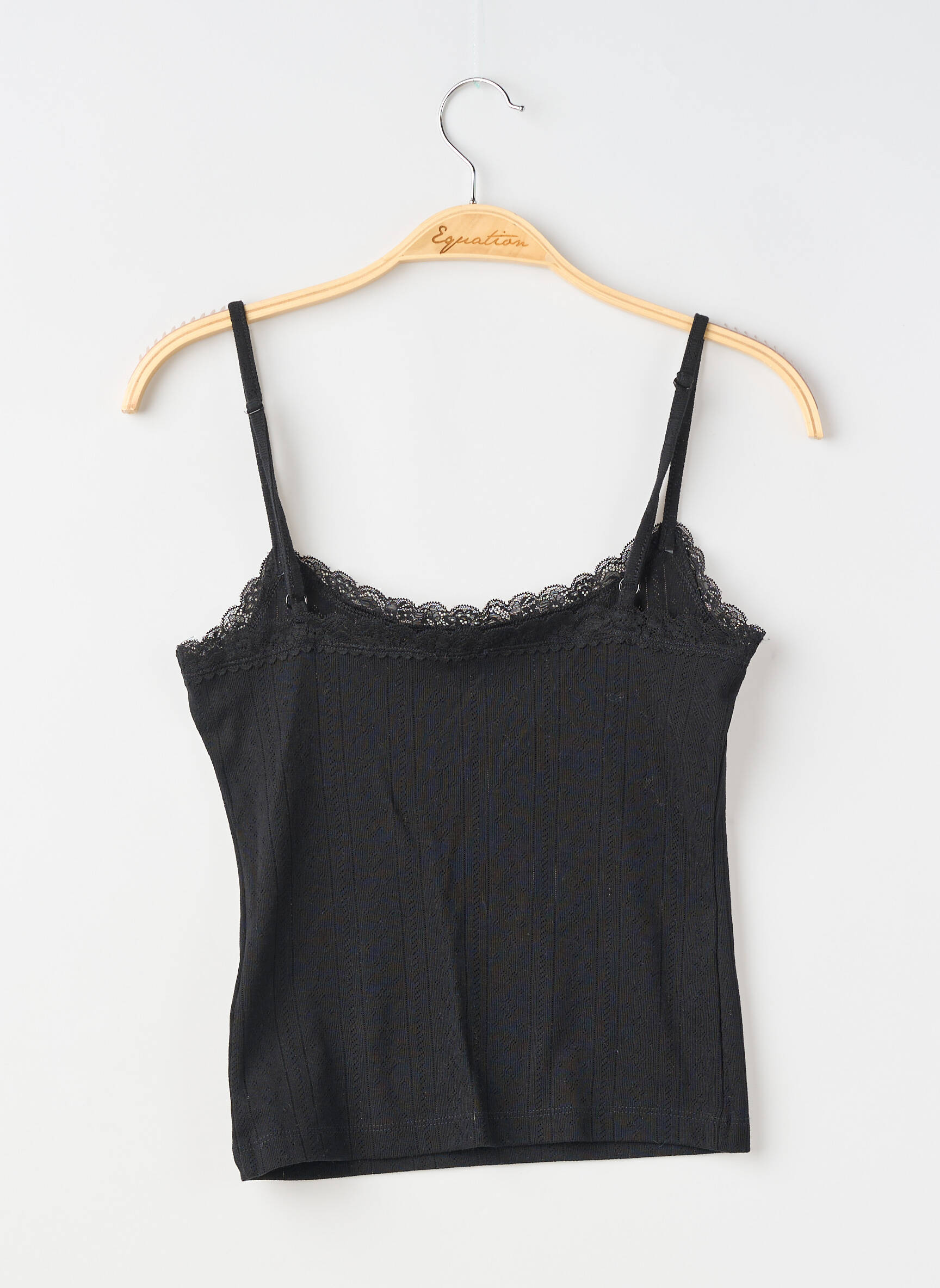 Top/caraco țesătură jersey negru UNDIZ femeie