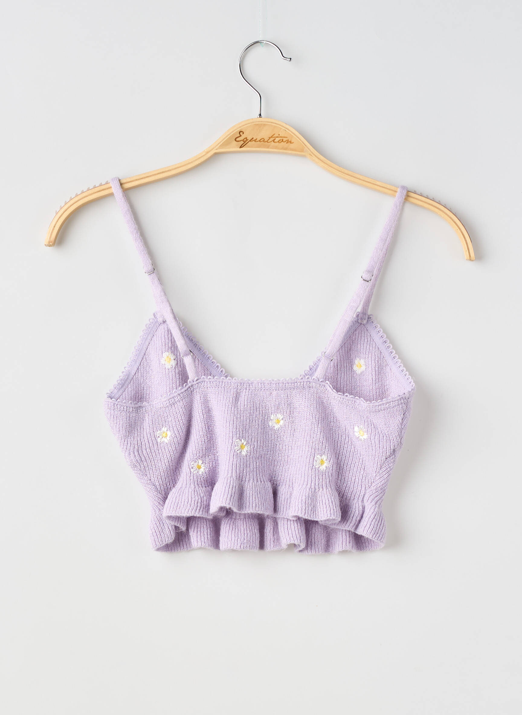 Top elasticitate bretele subțiri violet FOR LOVE & LEMONS femeie