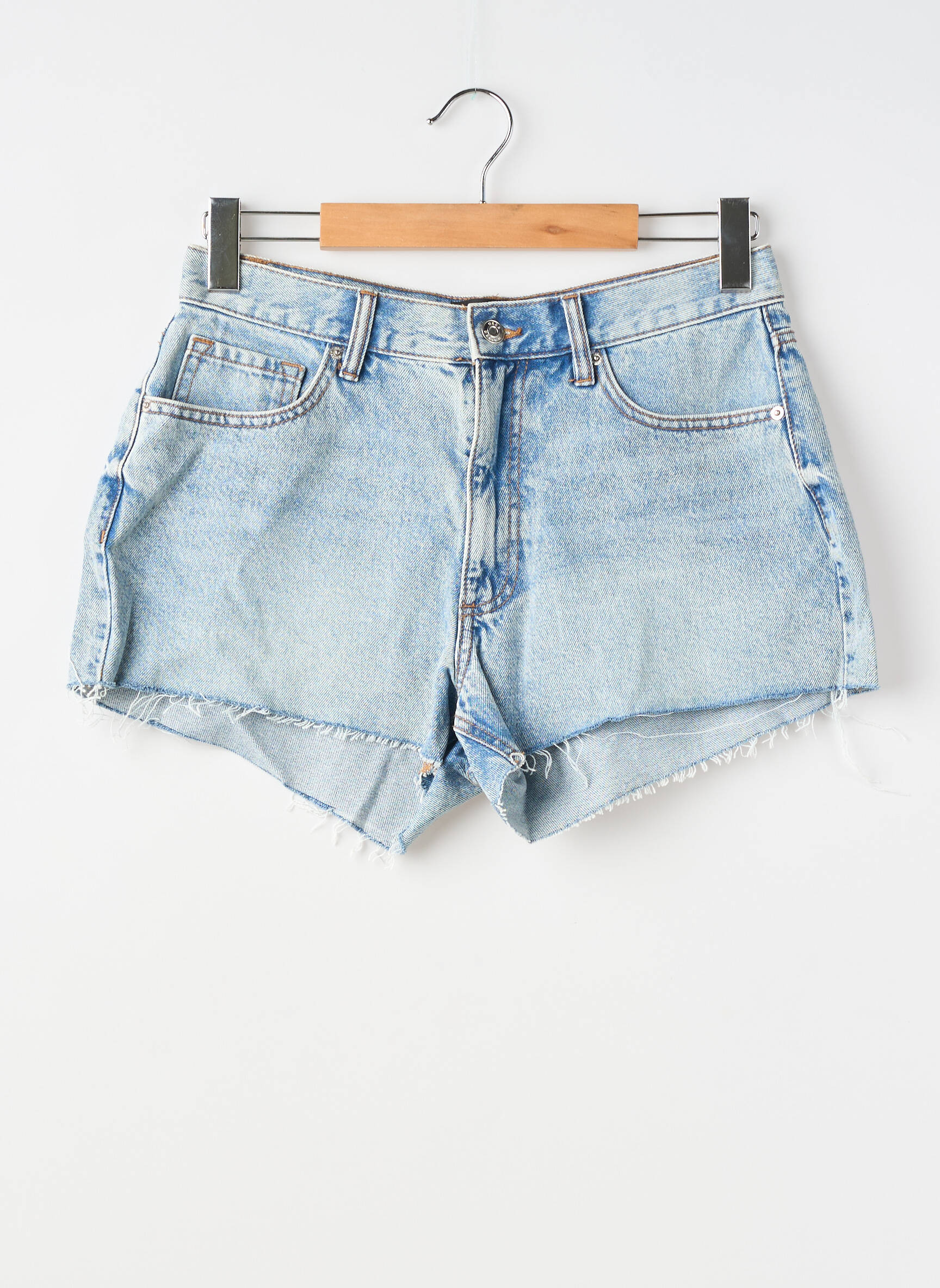 Șort țesătură denim mărime normală albastru ASOS femeie