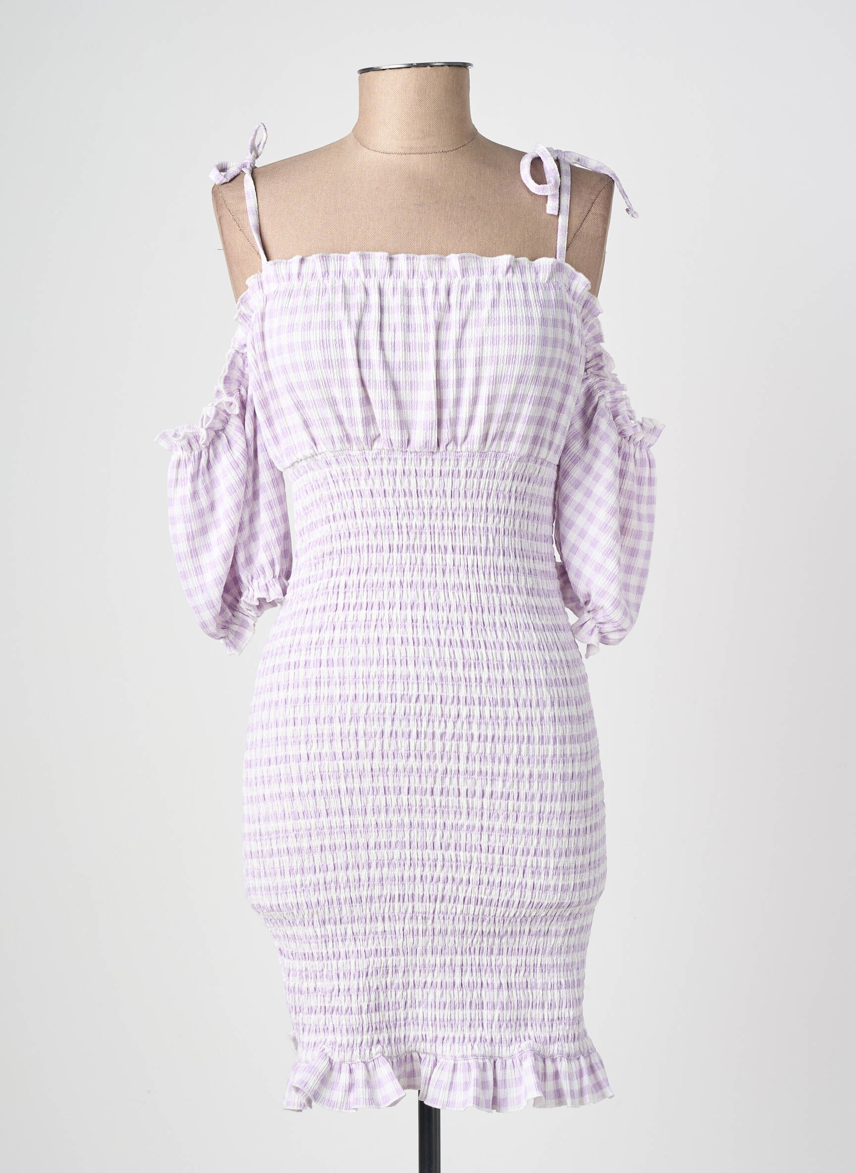 Rochie scurtă mâneci 3/4 mâneci 3/4 violet RIVER ISLAND femeie