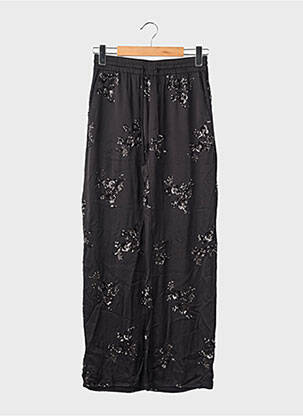 Pantalon larg mărime normală mărime normală negru SANS MARQUE femeie