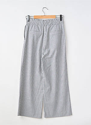 Pantalon larg țesătură poplin mărime normală alb H&M femeie