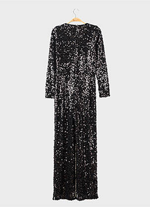 Salopetă-pantalon închidere cu fermoar la spate mâneci lungi negru H&M femeie