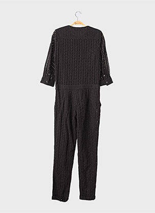 Salopetă-pantalon închidere cu nasturi pe față mâneci 3/4 negru MONOPRIX femeie