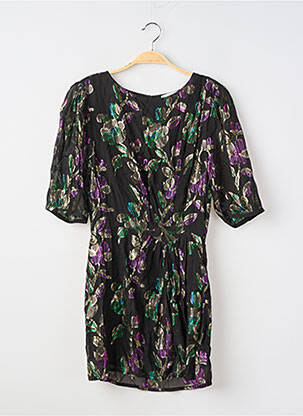 Rochie scurtă mâneci scurte mâneci scurte negru BA&SH femeie