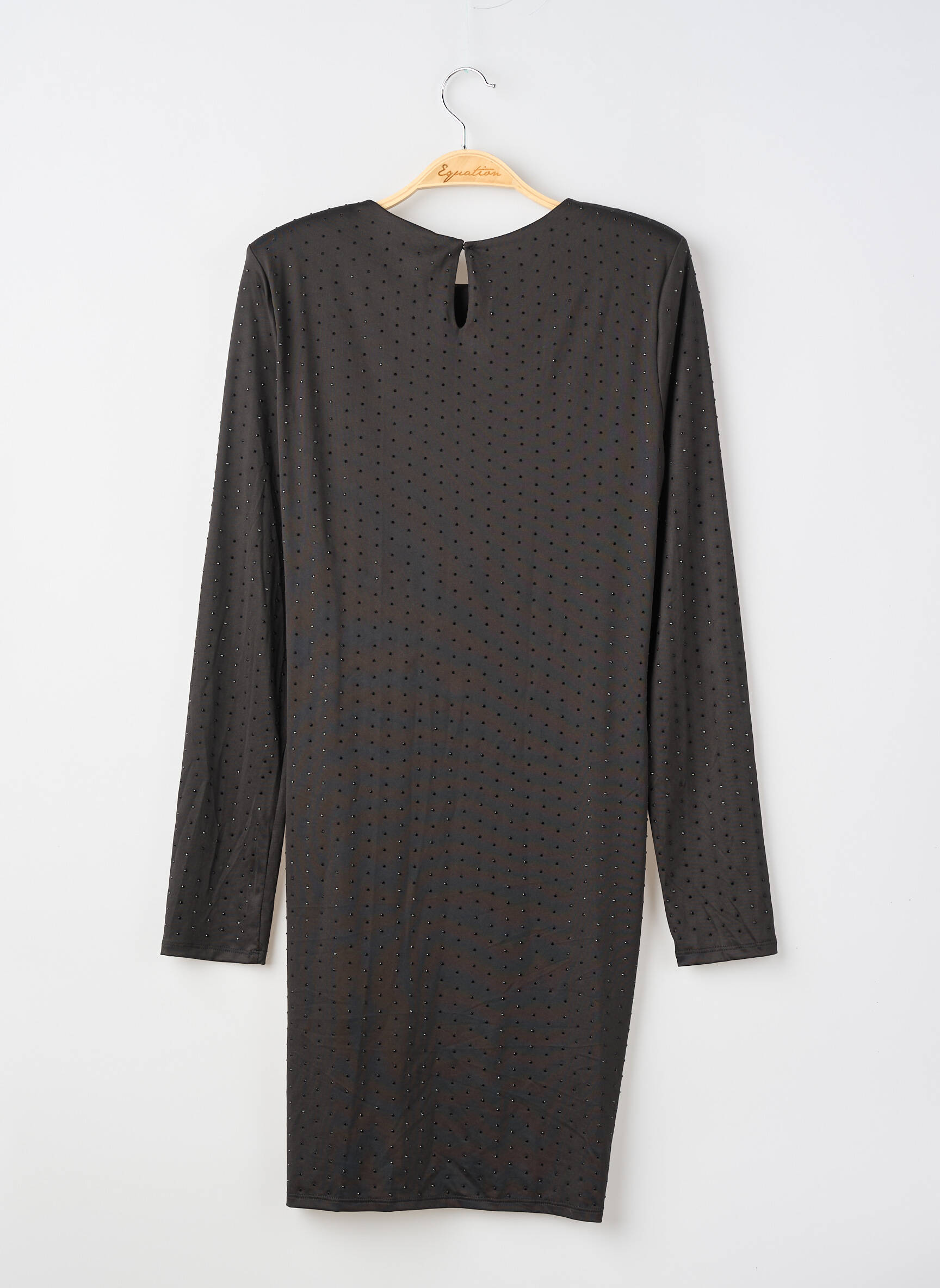 Rochie midi mâneci lungi mâneci lungi negru H&M femeie