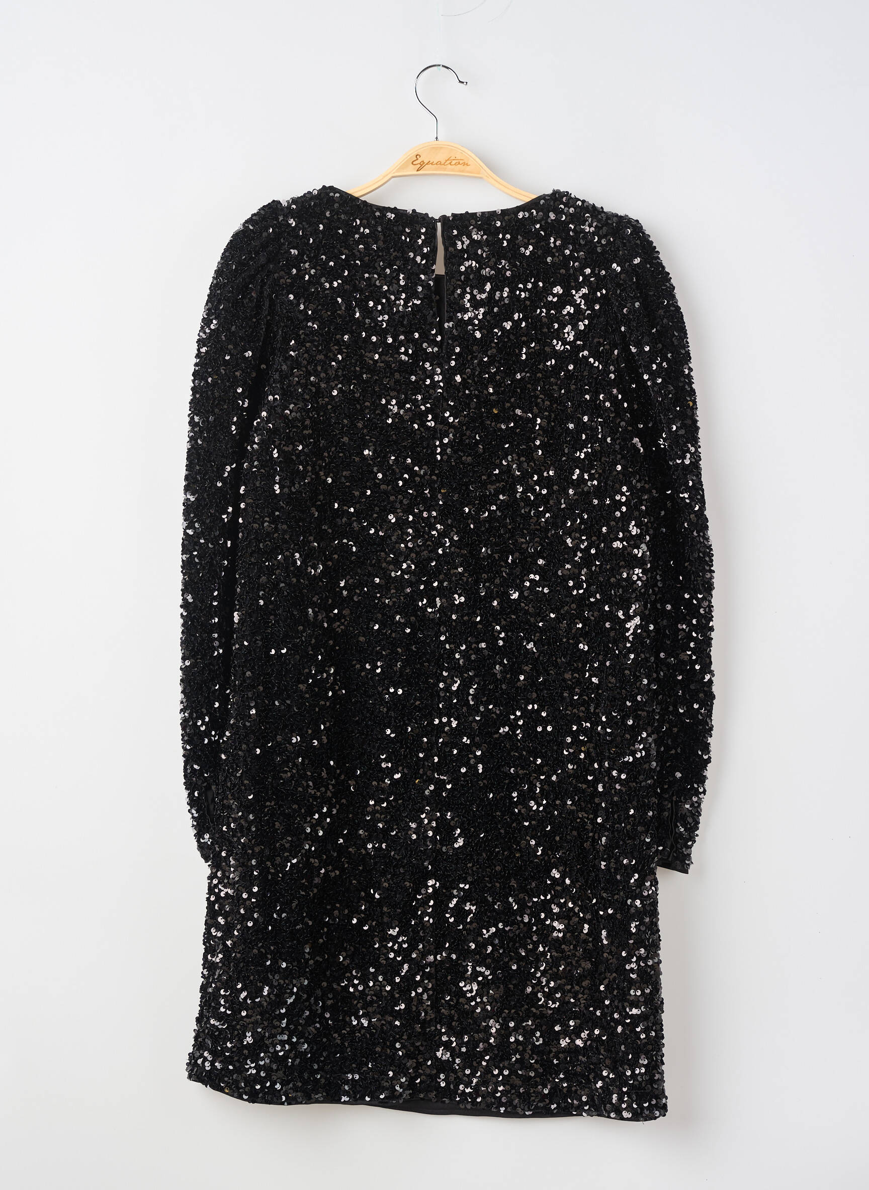Rochie midi mâneci lungi mâneci lungi negru H&M femeie